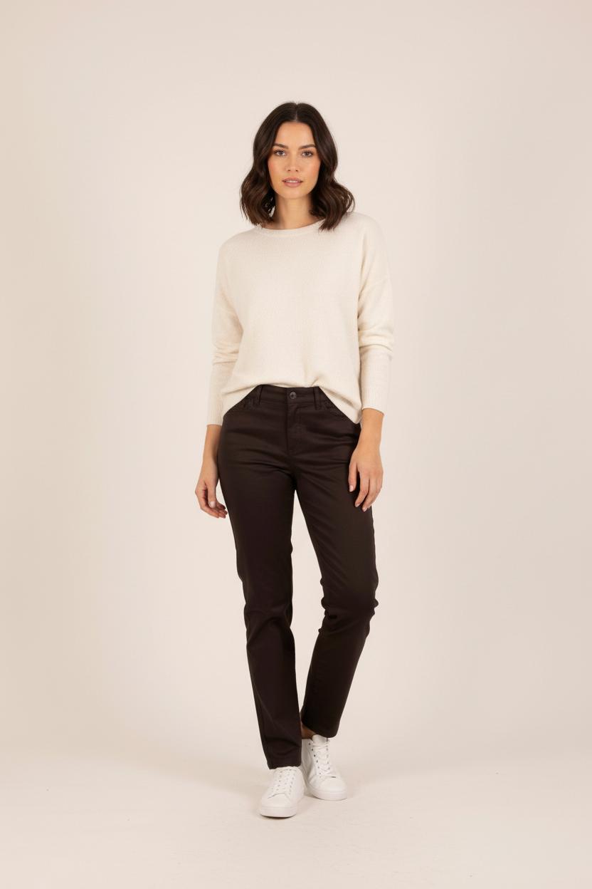 Pantalon Marron - Taille L/40 de la marque Caroll | PARAD39606 - Vendu par Paradigme - Image 1