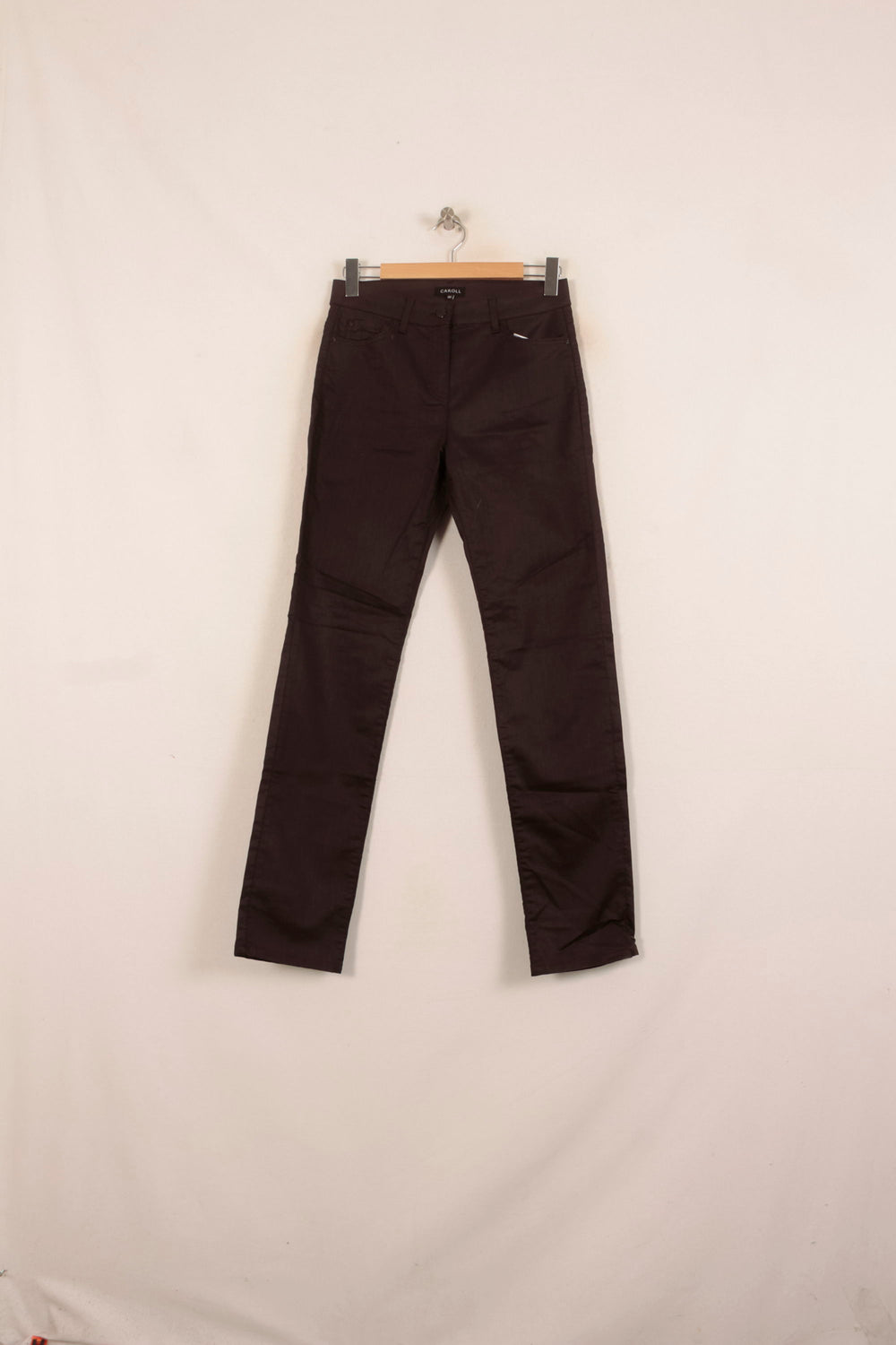 Pantalon Marron - Taille L/40 de la marque Caroll | PARAD39606 - Vendu par Paradigme - Image 2