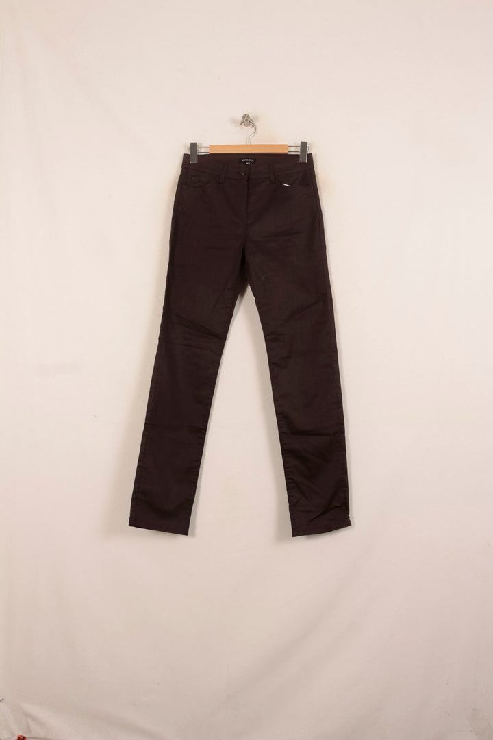 Pantalon Marron - Taille L/40 de la marque Caroll | PARAD39606 - Vendu par Paradigme - Image 2