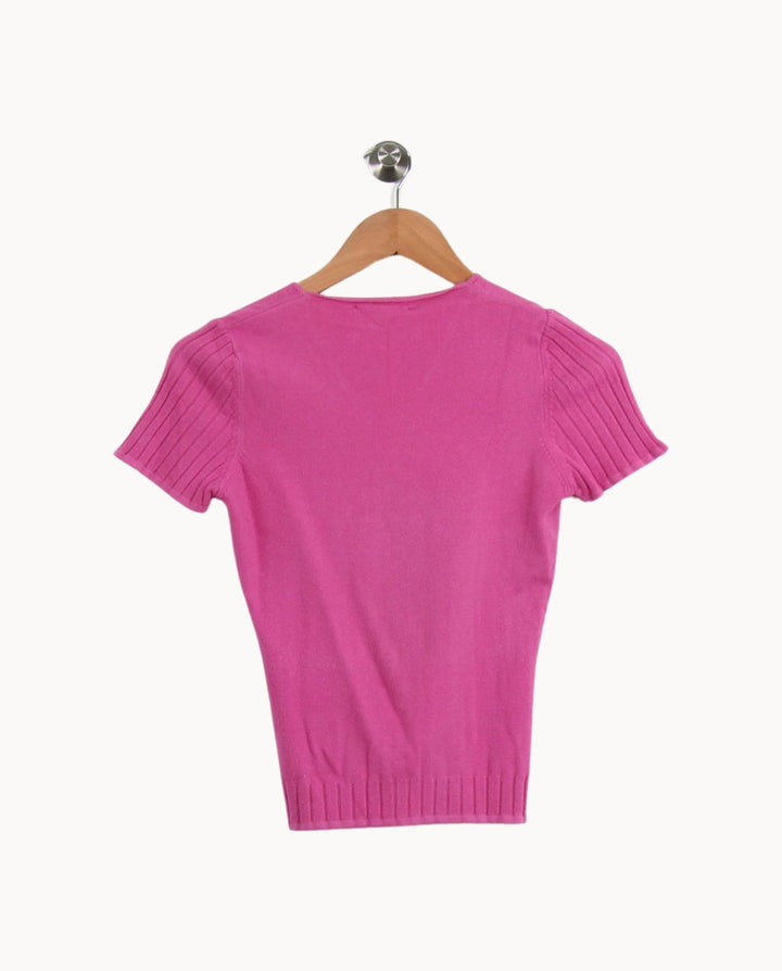 Pull Rose - Taille XS/34 de la marque Maison 123 | PARAD39607 - Vendu par Paradigme - Image 4