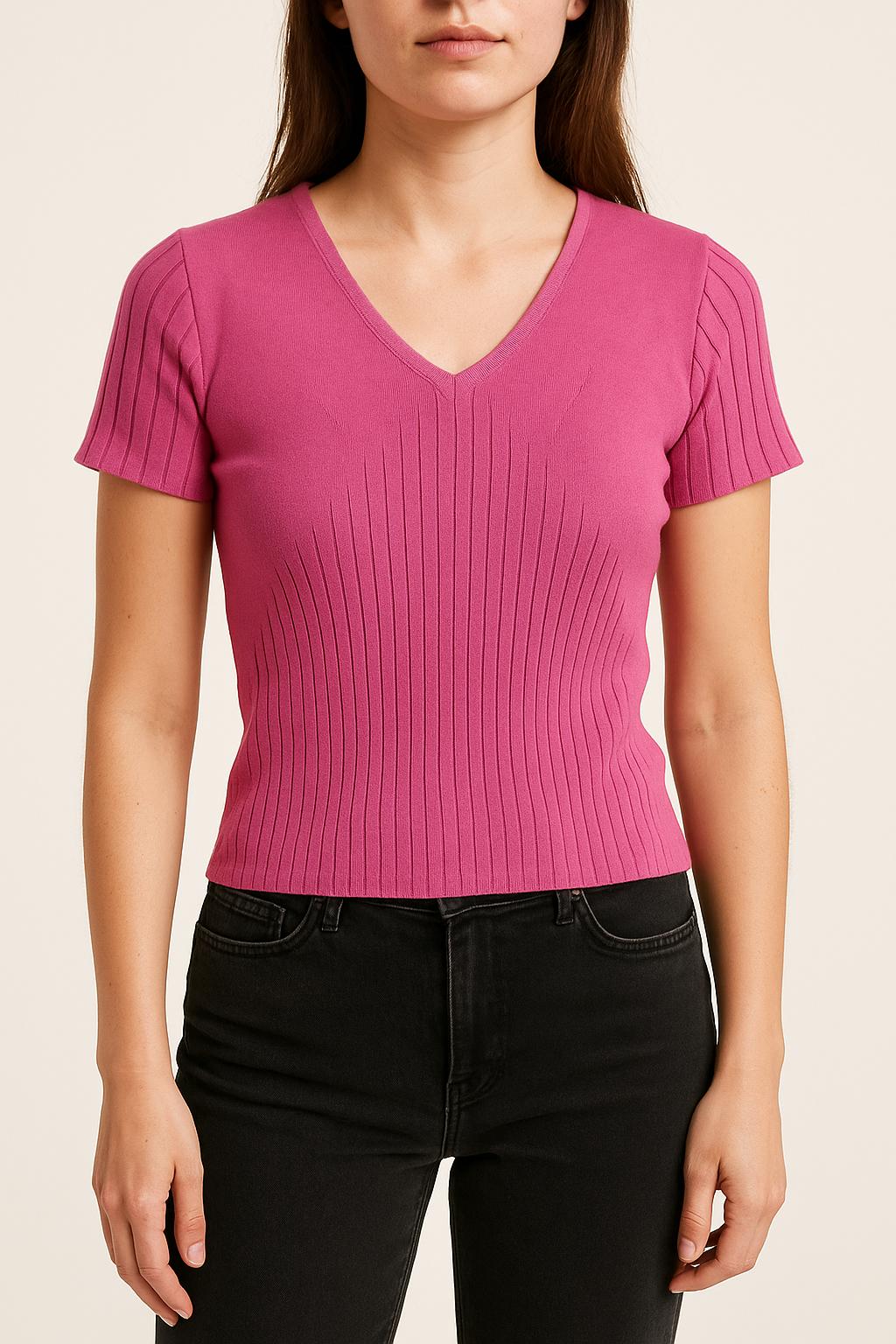 Pull Rose - Taille XS/34 de la marque Maison 123 | PARAD39607 - Vendu par Paradigme - Image 1