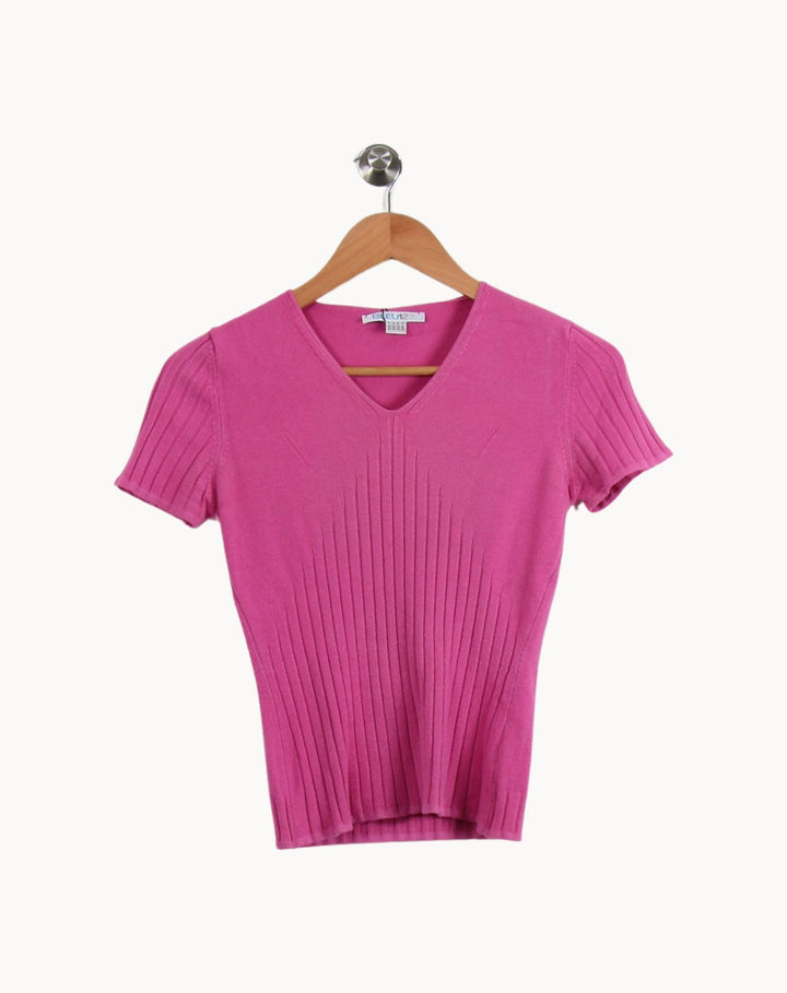 Pull Rose - Taille XS/34 de la marque Maison 123 | PARAD39607 - Vendu par Paradigme - Image 2