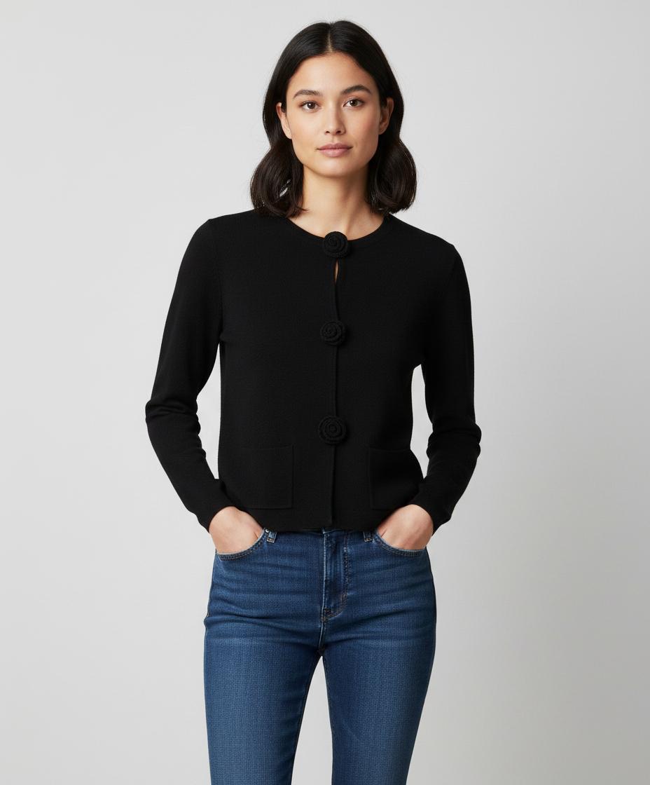 Cardigan Noir - Taille S/36
