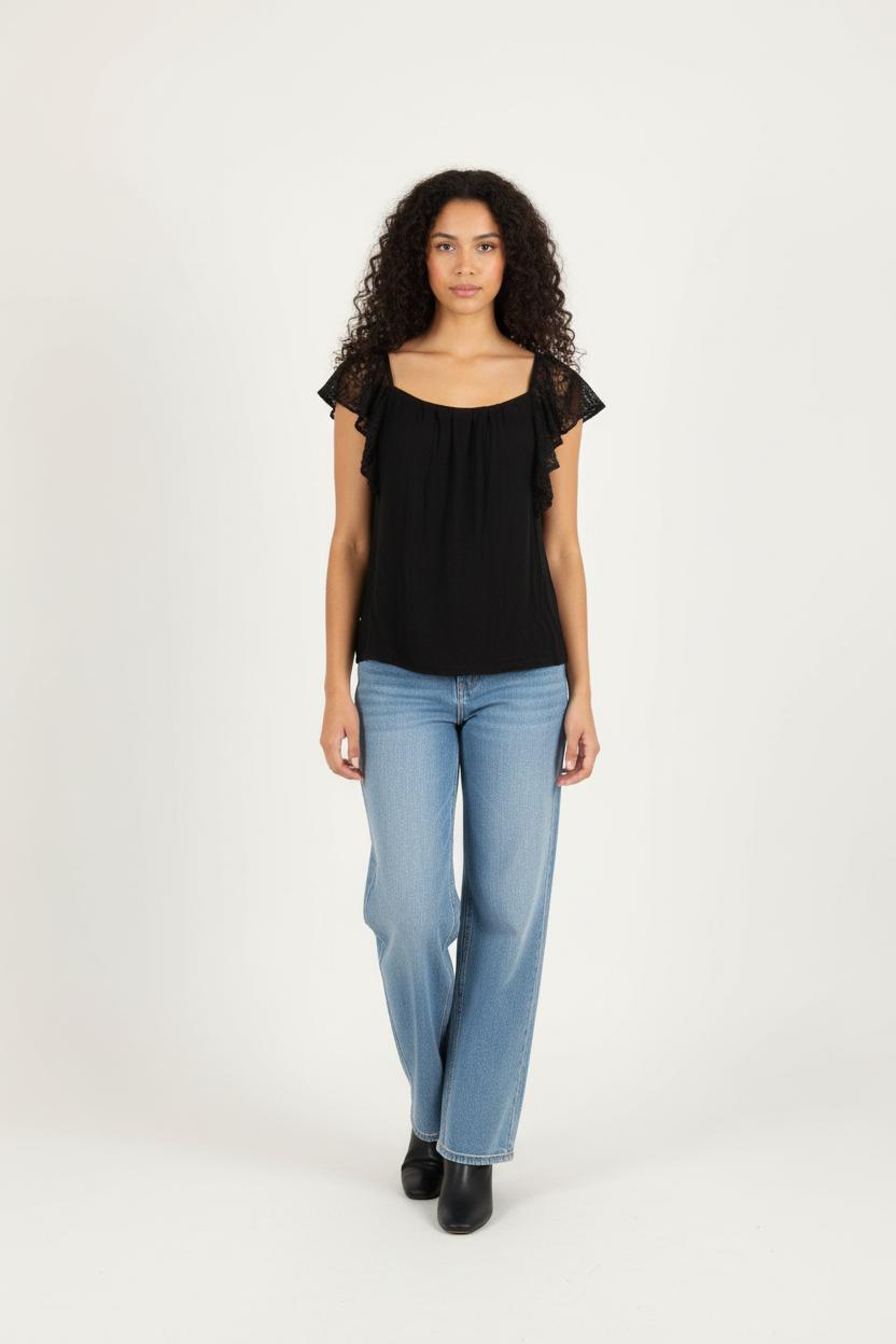 Blouse Noire - Taille M/38 de la marque Tara Jarmon | PARAD39629 - Vendu par Paradigme - Image 1