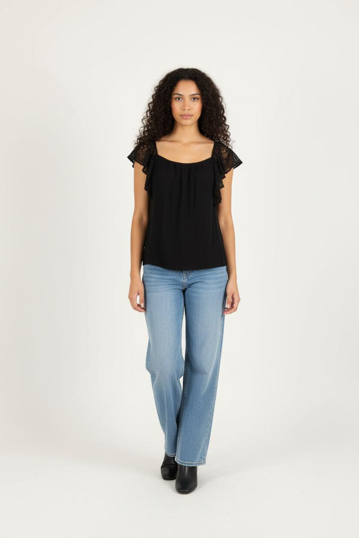 Blouse Noire - Taille M/38 de la marque Tara Jarmon | PARAD39629 - Vendu par Paradigme - Image 1
