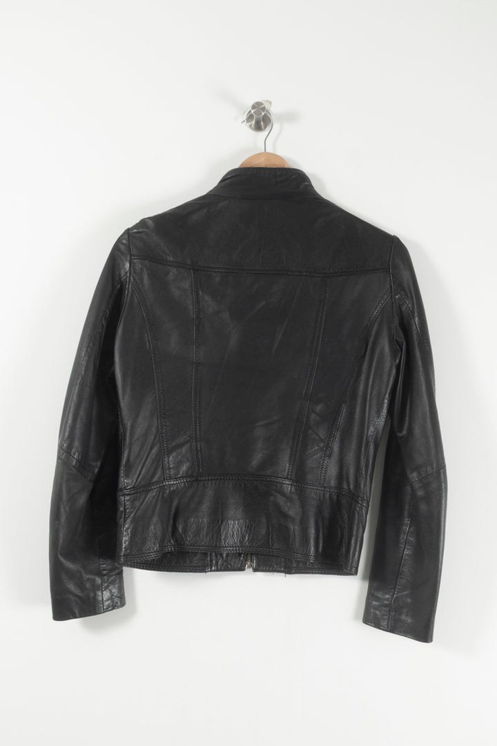 Blouson Noir - Taille S/36 de la marque Caroll | PARAD39634 - Vendu par Paradigme - Image 4