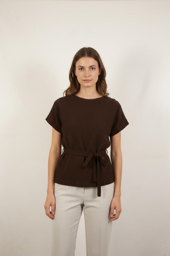 Pull Marron - Taille XS/34