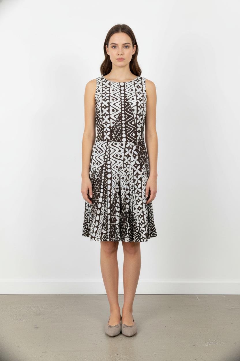 Robe Sans Manches Noire et Blanche - Taille XS/34 de la marque Caroll | PARAD39646 - Vendu par Paradigme - Image 1