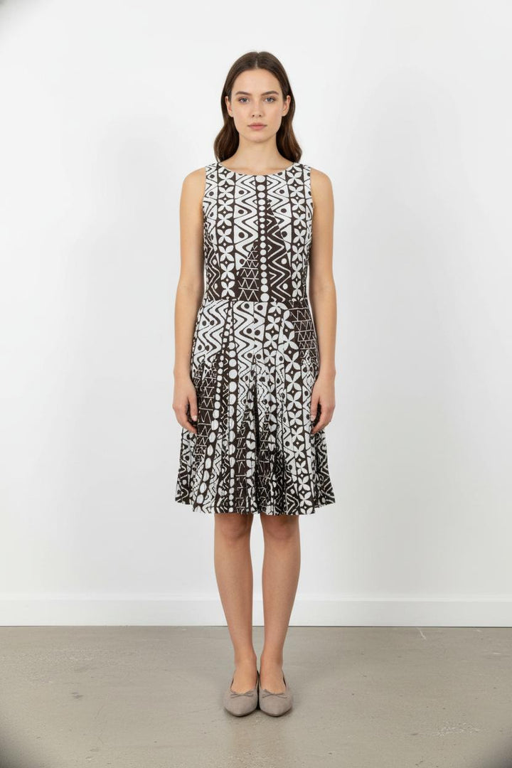 Robe Sans Manches Noire et Blanche - Taille XS/34 de la marque Caroll | PARAD39646 - Vendu par Paradigme - Image 1