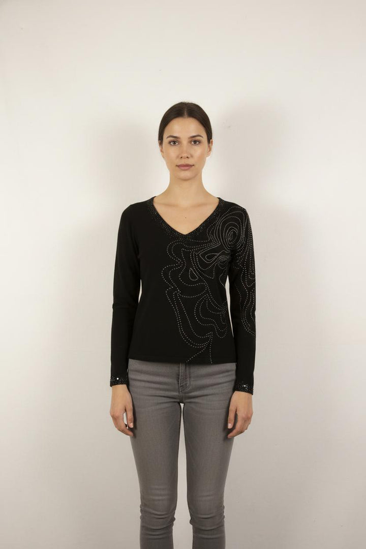 Pull Noir - Taille XS/34