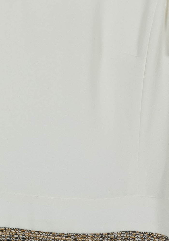 Robe Courte Écrue et Beige - Taille S/36 de la marque Caroll | PARAD39658 - Vendu par Paradigme - Image 3
