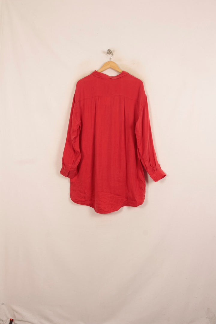Chemise Rouge - Taille M/38 de la marque American Vintage | PARAD39680 - Vendu par Paradigme - Image 4