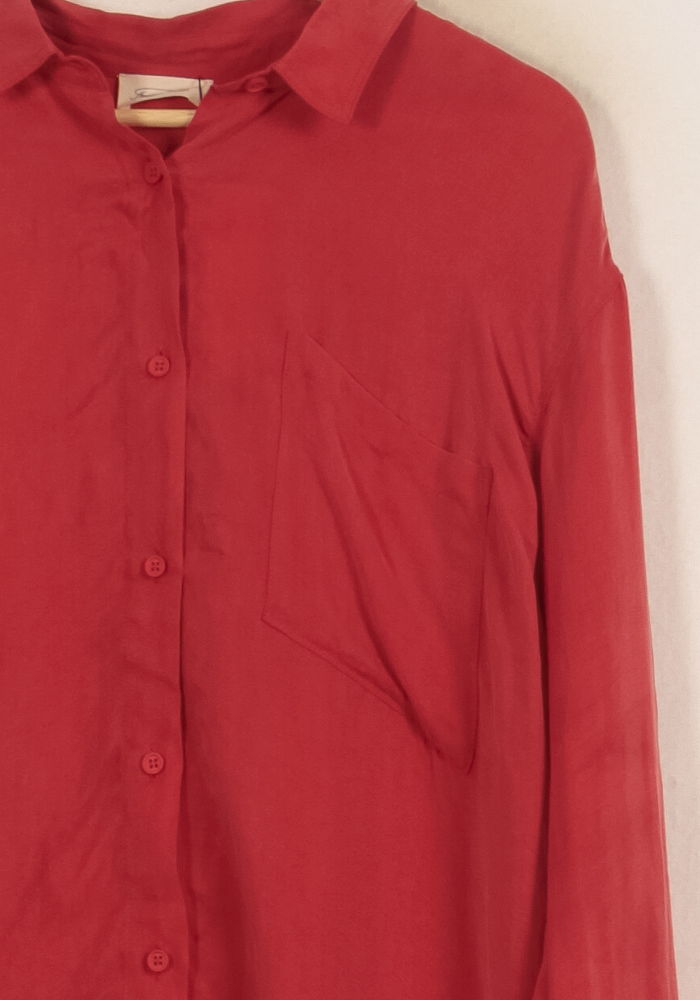 Chemise Rouge - Taille M/38 de la marque American Vintage | PARAD39680 - Vendu par Paradigme - Image 3