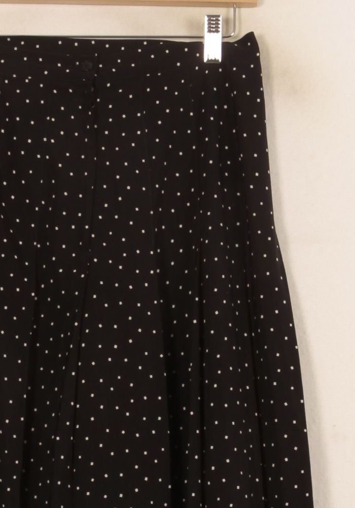 Jupe Longue Noire à Pois Blancs - Taille XL/42 de la marque Agnès b. | PARAD39689 - Vendu par Paradigme - Image 3
