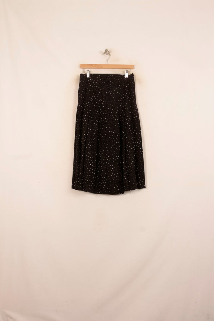 Jupe Longue Noire à Pois Blancs - Taille XL/42 de la marque Agnès b. | PARAD39689 - Vendu par Paradigme - Image 2