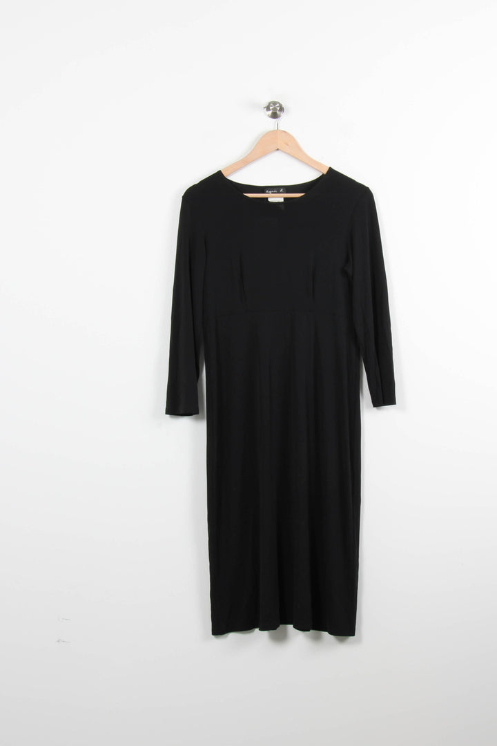 Robe Longue Noire - Taille L/40 de la marque Agnès b. | PARAD39693 - Vendu par Paradigme - Image 2