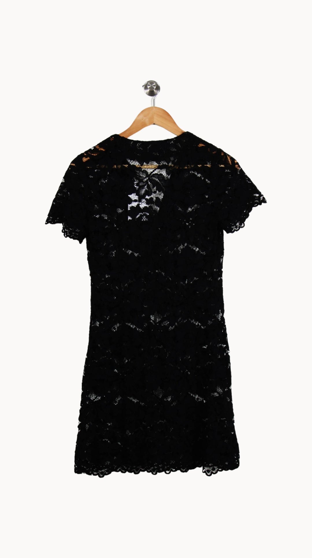 Robe Courte Noire et Blanche - Taille XS/34 de la marque Sandro | PARAD39699 - Vendu par Paradigme - Image 4