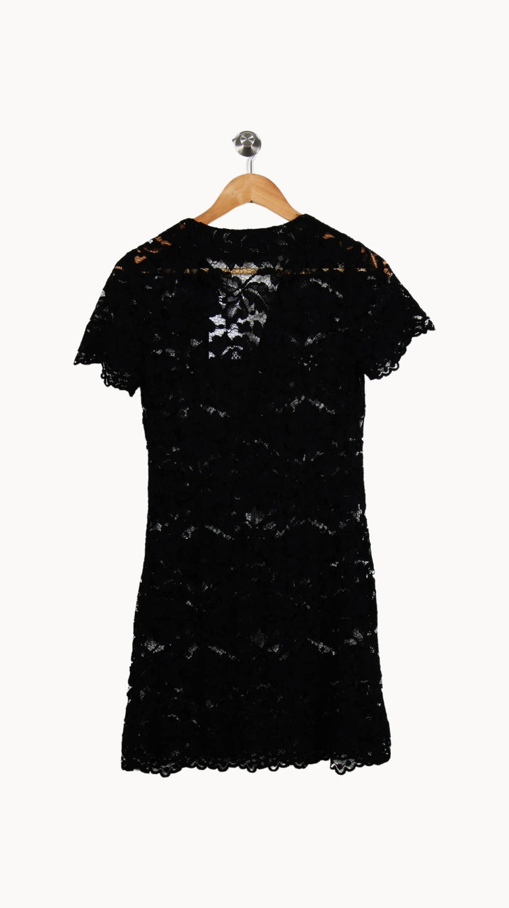 Robe Courte Noire et Blanche - Taille XS/34 de la marque Sandro | PARAD39699 - Vendu par Paradigme - Image 4