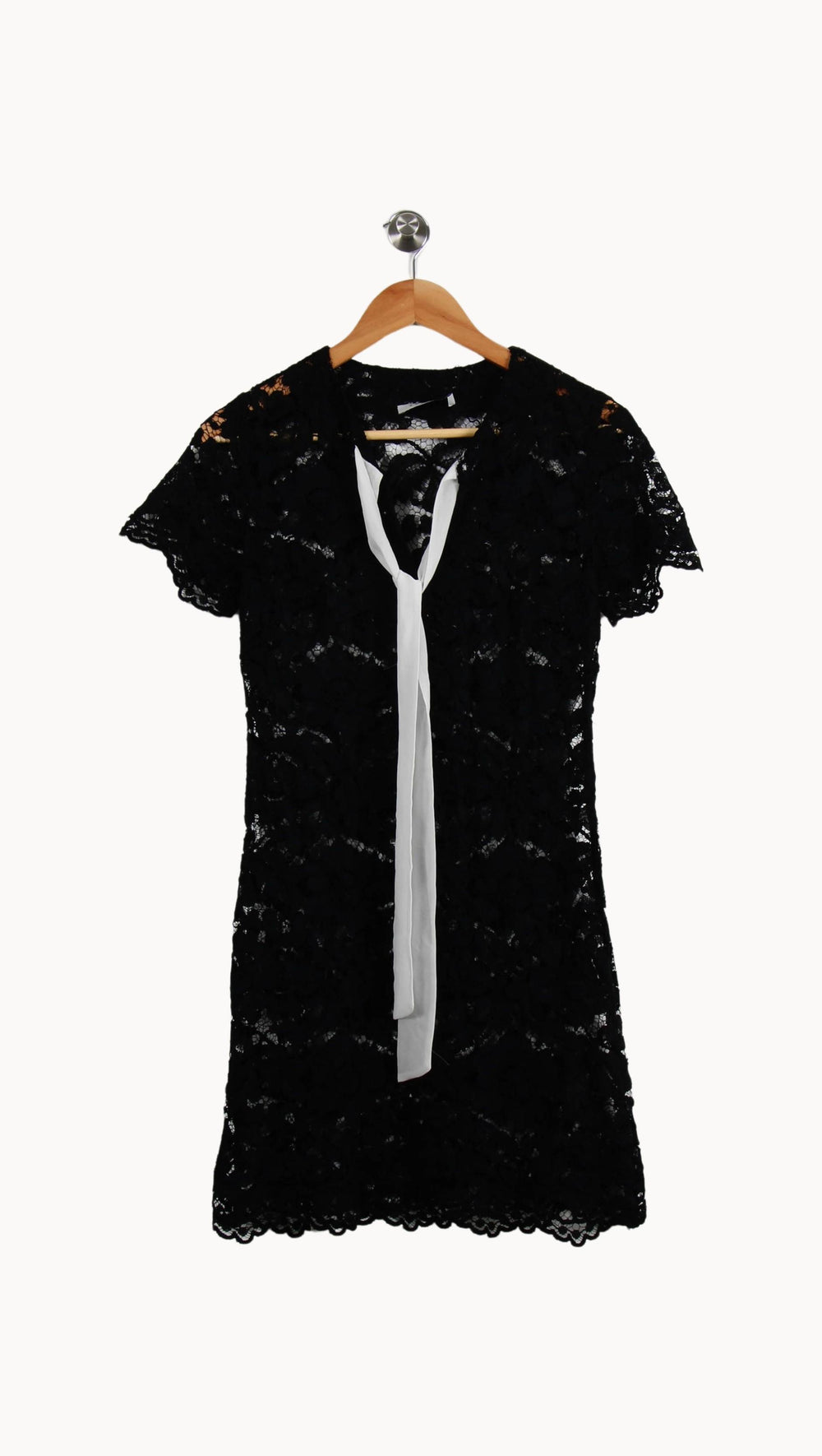 Robe Courte Noire et Blanche - Taille XS/34 de la marque Sandro | PARAD39699 - Vendu par Paradigme - Image 2