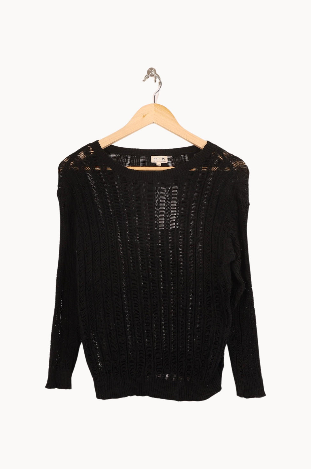 Pull Noir - Taille XS/34 de la marque Soeur | PARAD39702 - Vendu par Paradigme - Image 2