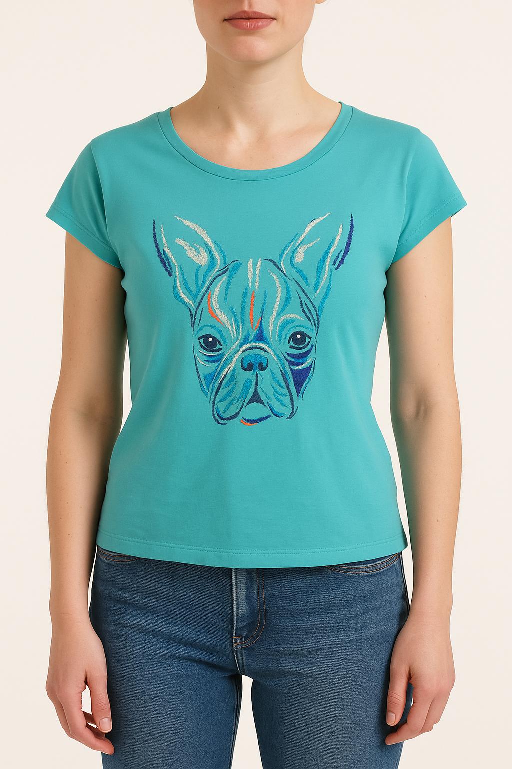T-shirt Bleu - Taille XS/34 de la marque Comptoir des Cotonniers | PARAD39708 - Vendu par Paradigme - Image 1