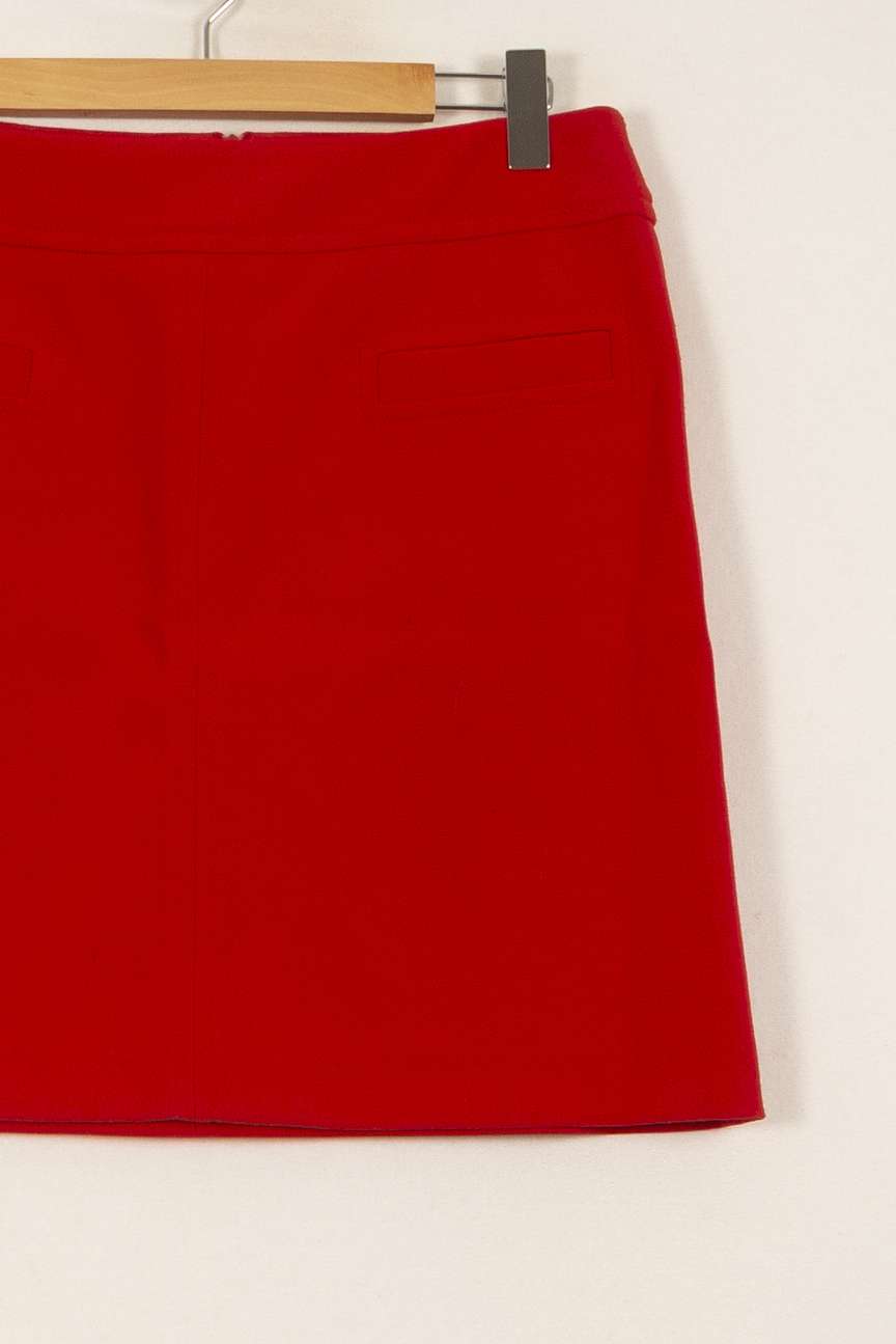 Jupe Droite Rouge - Taille L/40 de la marque Maison 123 | PARAD39711 - Vendu par Paradigme - Image 3