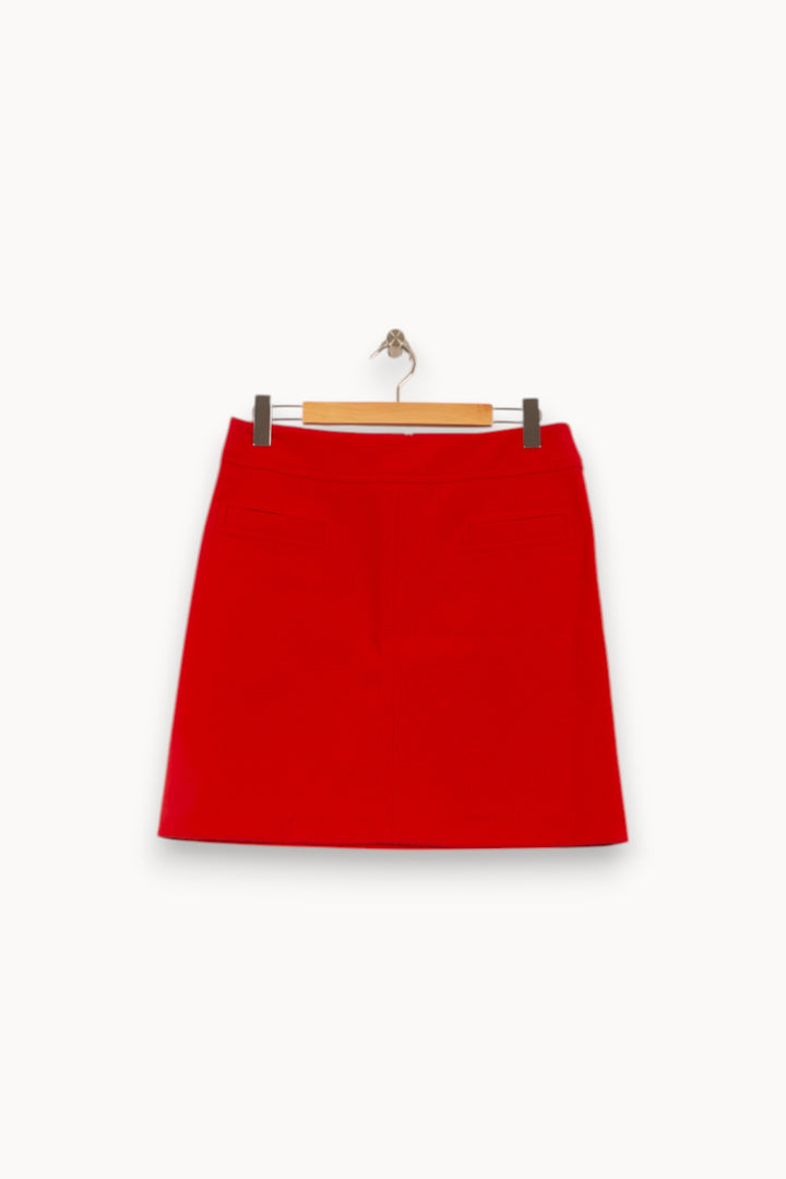 Jupe Droite Rouge - Taille L/40 de la marque Maison 123 | PARAD39711 - Vendu par Paradigme - Image 2