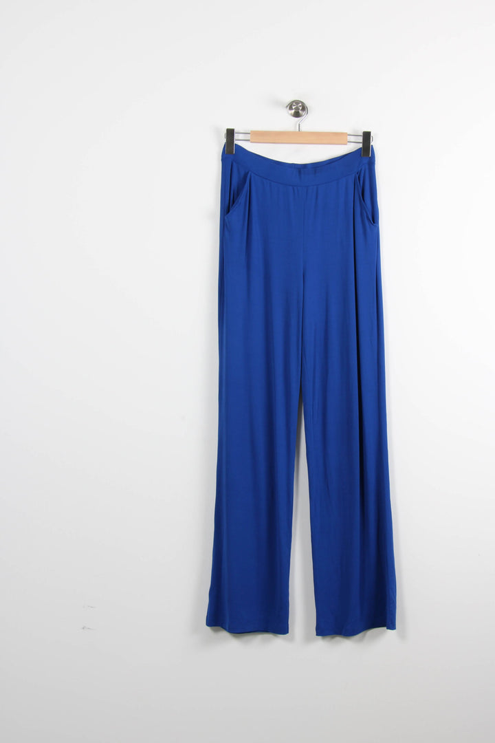 Pantalon Large Bleu - Taille L/40 de la marque Agnès b. | PARAD39716 - Vendu par Paradigme - Image 2