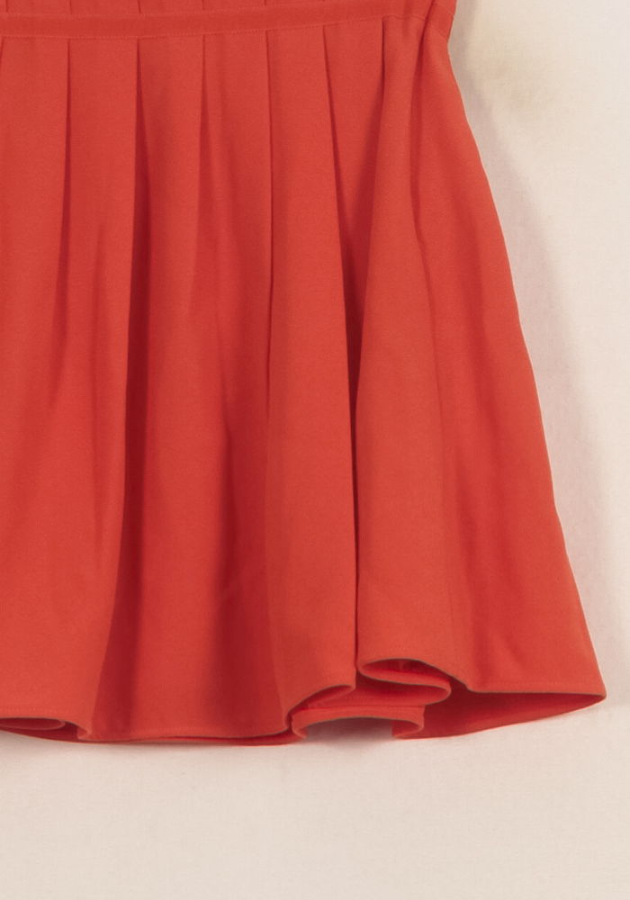 Jupe Plissée Orange - Taille M/38 de la marque Claudie Pierlot | PARAD39717 - Vendu par Paradigme - Image 3