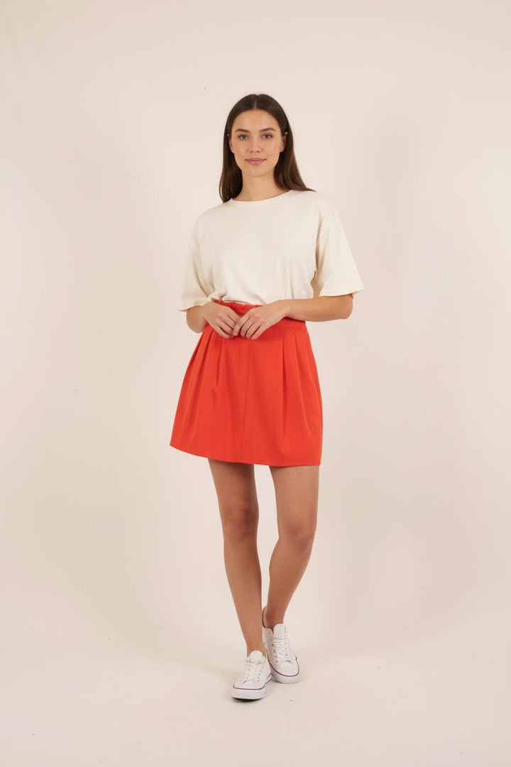 Jupe Plissée Orange - Taille M/38 de la marque Claudie Pierlot | PARAD39717 - Vendu par Paradigme - Image 1