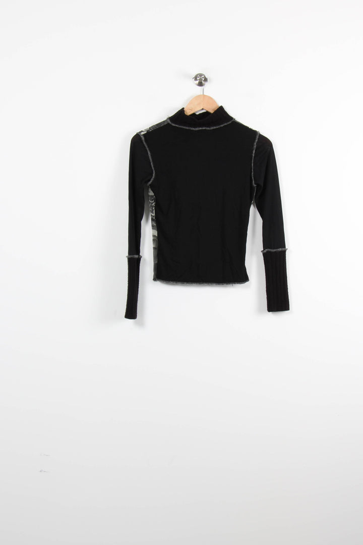 Pull Noir et Gris - Taille XS/34 de la marque Maison 123 | PARAD39719 - Vendu par Paradigme - Image 4