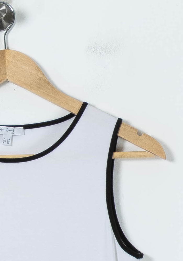 Robe Sans Manches Noire et Blanche - Taille S/36 de la marque Maison 123 | PARAD39721 - Vendu par Paradigme - Image 3