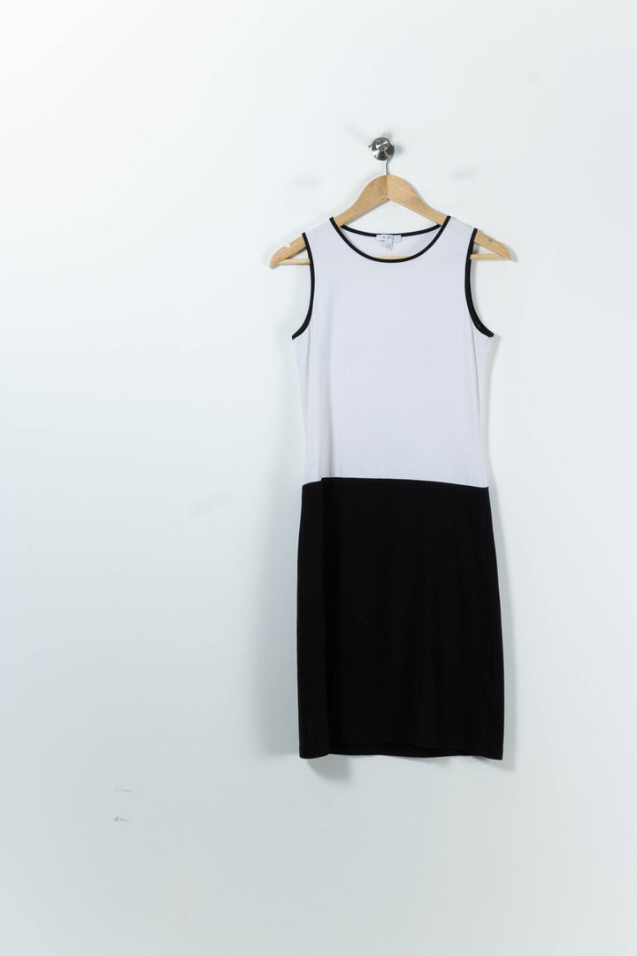 Robe Sans Manches Noire et Blanche - Taille S/36 de la marque Maison 123 | PARAD39721 - Vendu par Paradigme - Image 2