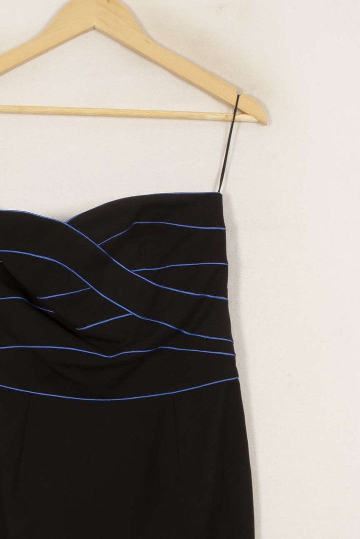 Robe Bustier Noire et Bleue - Taille M/38 de la marque Sandro | PARAD39723 - Vendu par Paradigme - Image 3