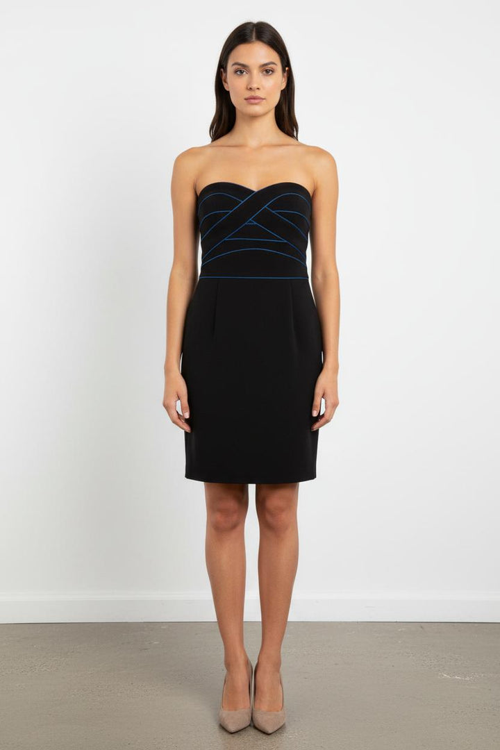 Robe Bustier Noire et Bleue - Taille M/38