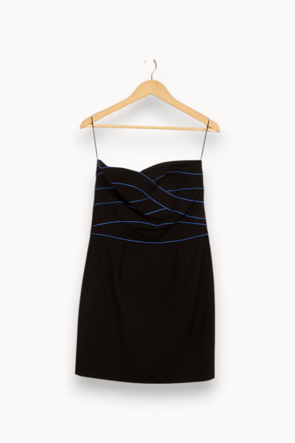 Robe Bustier Noire et Bleue - Taille M/38 de la marque Sandro | PARAD39723 - Vendu par Paradigme - Image 2