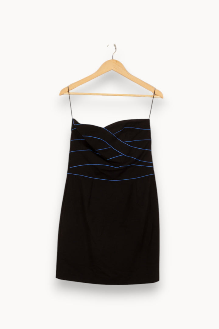 Robe Bustier Noire et Bleue - Taille M/38 de la marque Sandro | PARAD39723 - Vendu par Paradigme - Image 2