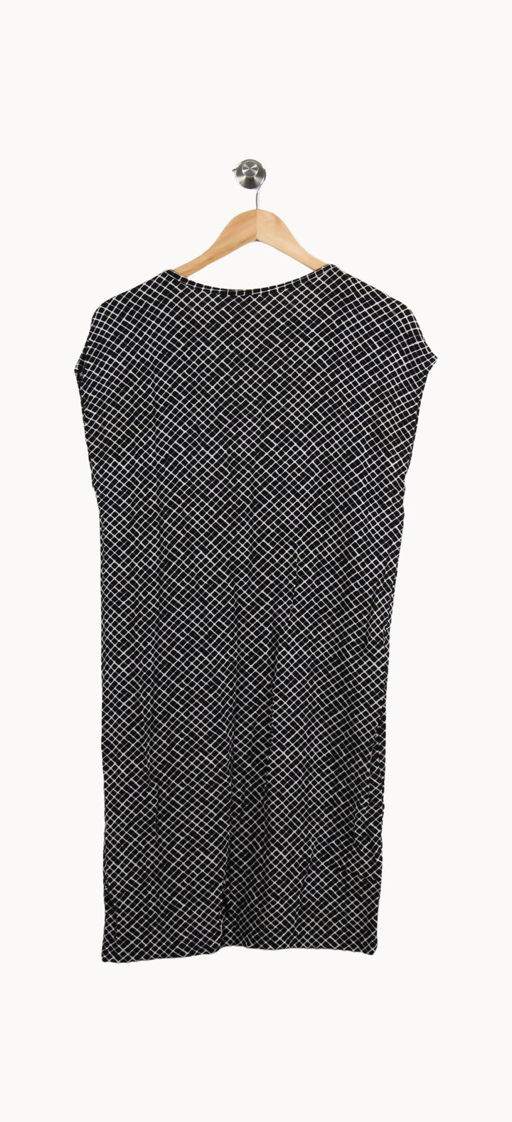 Robe Longue Noire et Blanche - Taille M/38 de la marque American Vintage | PARAD39741 - Vendu par Paradigme - Image 4