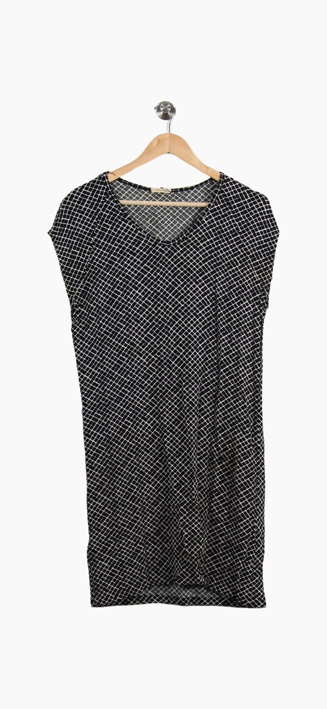Robe Longue Noire et Blanche - Taille M/38 de la marque American Vintage | PARAD39741 - Vendu par Paradigme - Image 2