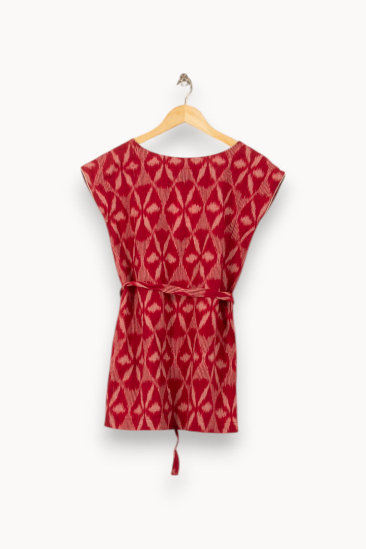 Robe Courte Rouge et Beige - Taille XXS/32 de la marque Soeur | PARAD39747 - Vendu par Paradigme - Image 4