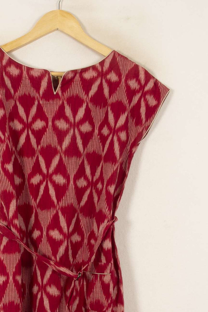 Robe Courte Rouge et Beige - Taille XXS/32 de la marque Soeur | PARAD39747 - Vendu par Paradigme - Image 3