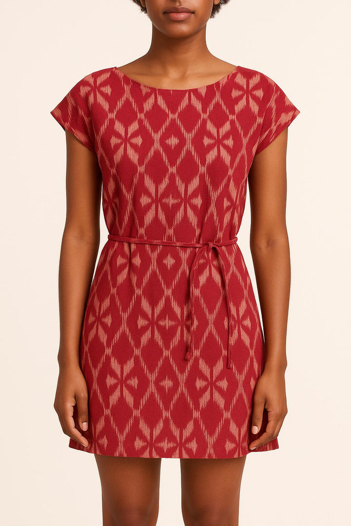 Robe Courte Rouge et Beige - Taille XXS/32 de la marque Soeur | PARAD39747 - Vendu par Paradigme - Image 1