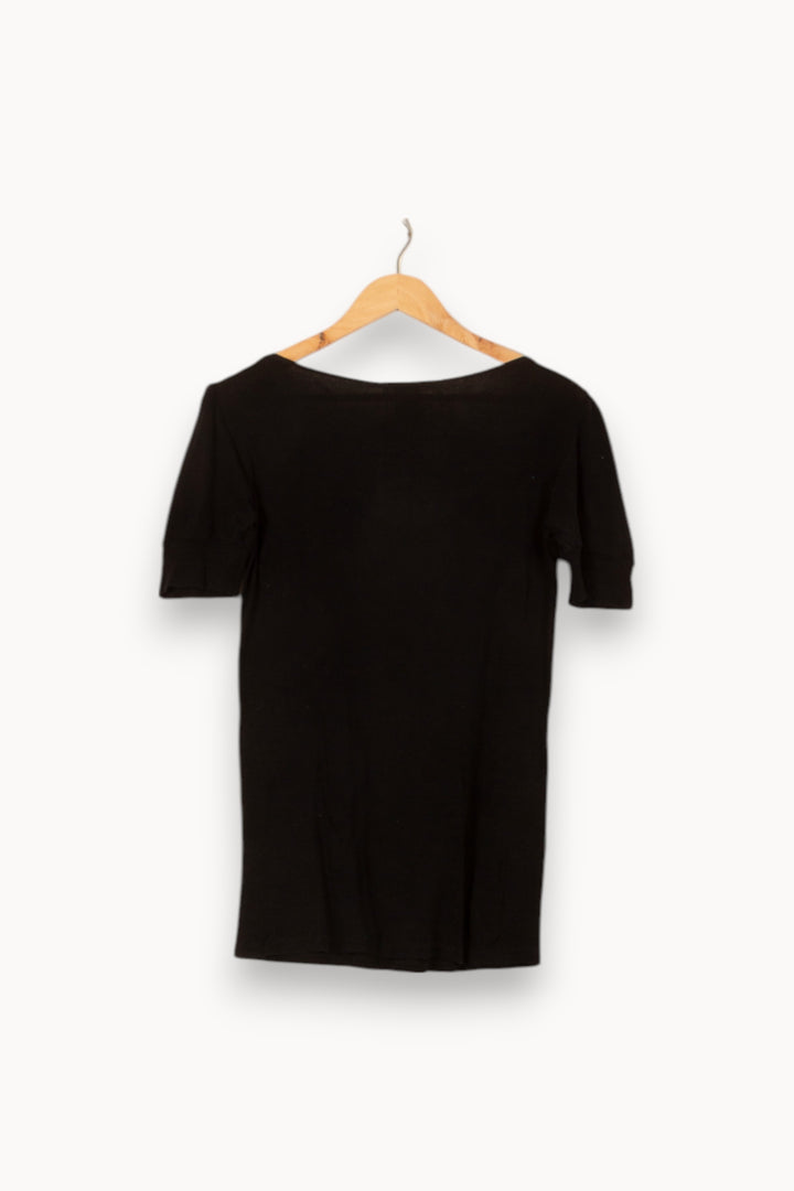 T-shirt Noir - Taille L/40 de la marque Vanessa Bruno | PARAD39748 - Vendu par Paradigme - Image 4