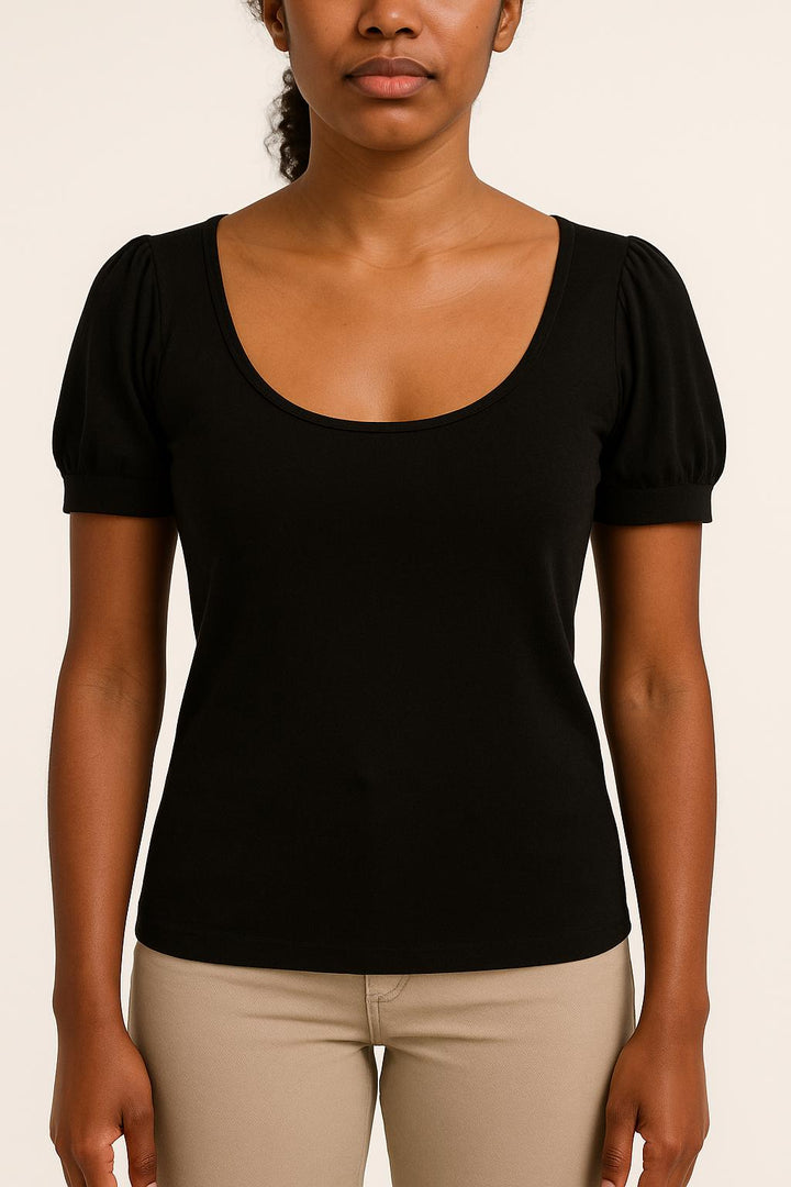 T-shirt Noir - Taille L/40 de la marque Vanessa Bruno | PARAD39748 - Vendu par Paradigme - Image 1