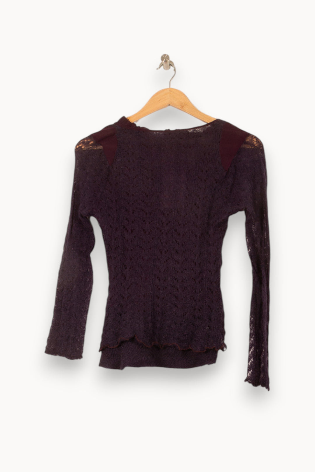 Pull Violet - Taille S/36 de la marque ZAPA | PARAD39759 - Vendu par Paradigme - Image 4