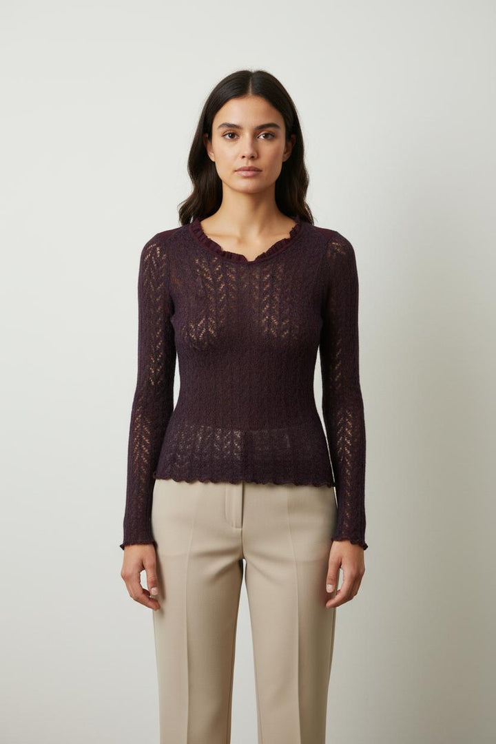 Pull Violet - Taille S/36