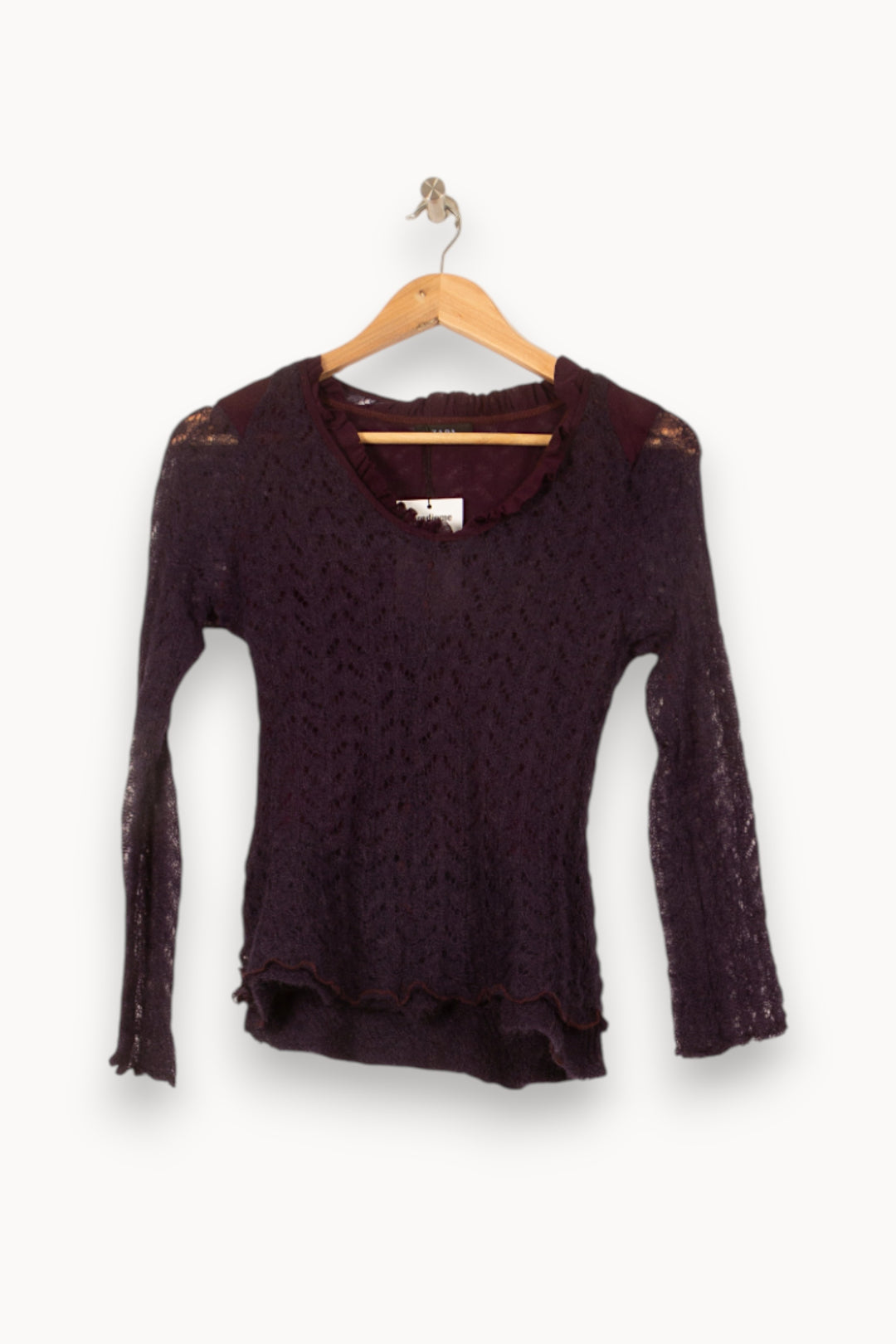 Pull Violet - Taille S/36 de la marque ZAPA | PARAD39759 - Vendu par Paradigme - Image 2