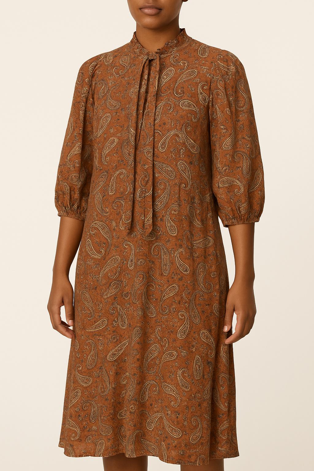 Robe Longue Marron - Taille S/36 de la marque Petite Mendigote | PARAD39776 - Vendu par Paradigme - Image 1