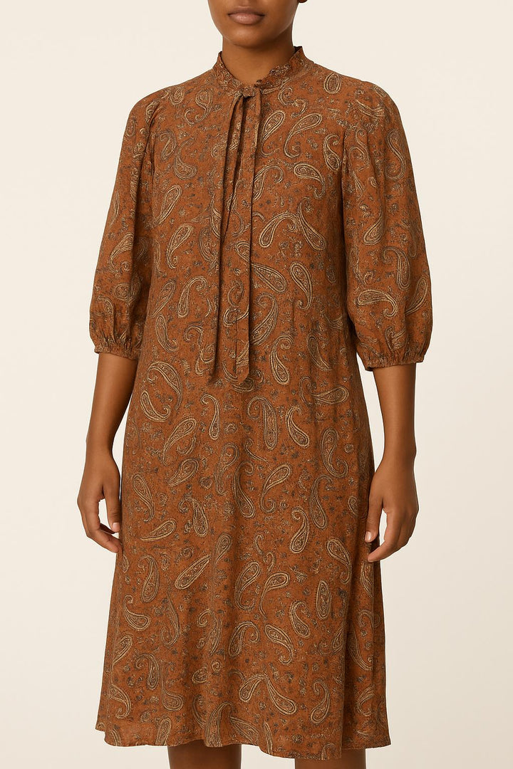 Robe Longue Marron - Taille S/36 de la marque Petite Mendigote | PARAD39776 - Vendu par Paradigme - Image 1