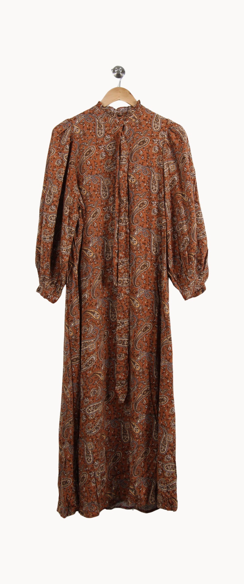 Robe Longue Marron - Taille S/36 de la marque Petite Mendigote | PARAD39776 - Vendu par Paradigme - Image 2